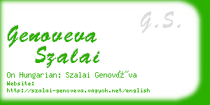 genoveva szalai business card